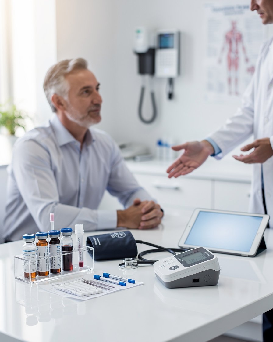 Check up uomo con immagine diagnostica dedicata